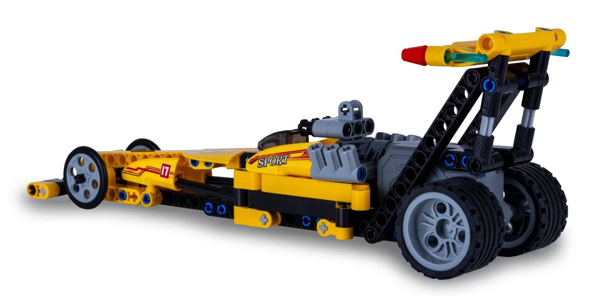 Jamara Cada Drag Racing 1:24 Bricks Amarillo