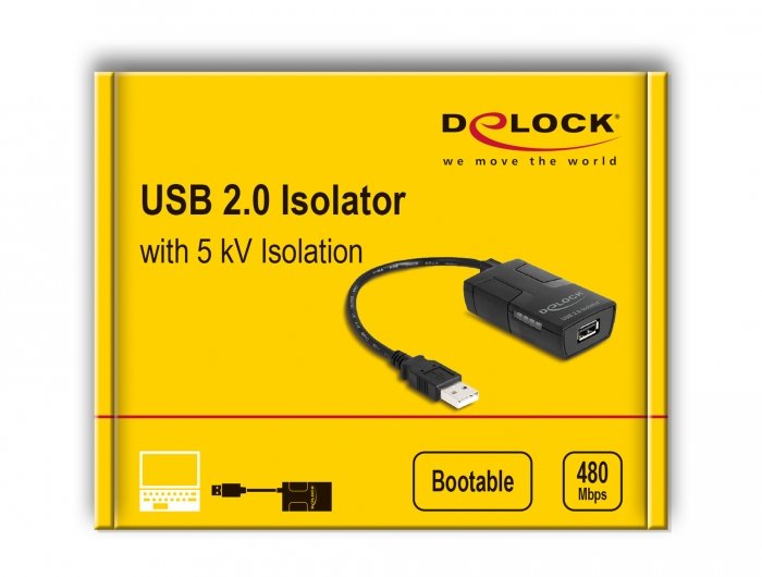 Delock Isolator Usb 2.0 Typ-A Macho A Hembra