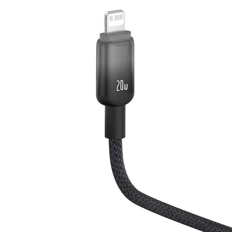 Discolor Series Fast Charging Cable Usb To Ip 2.4a 1m Cluster Black