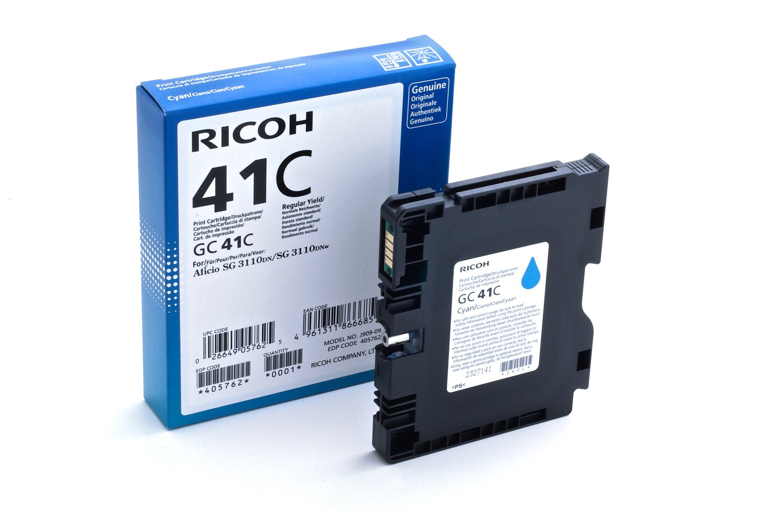 EAN 4961311866685 - Ricoh 405762 cartucho de tinta 1 pieza(s) Original Rendimiento estándar Cian imagen 2