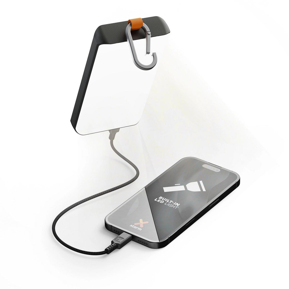 Xtorm 15w Go2 Solar Power Bank 10.000 Mah Incluye 1.0w Solarpanel, Integrierter Lámpara Y Karabiner, 15w Fastcharge