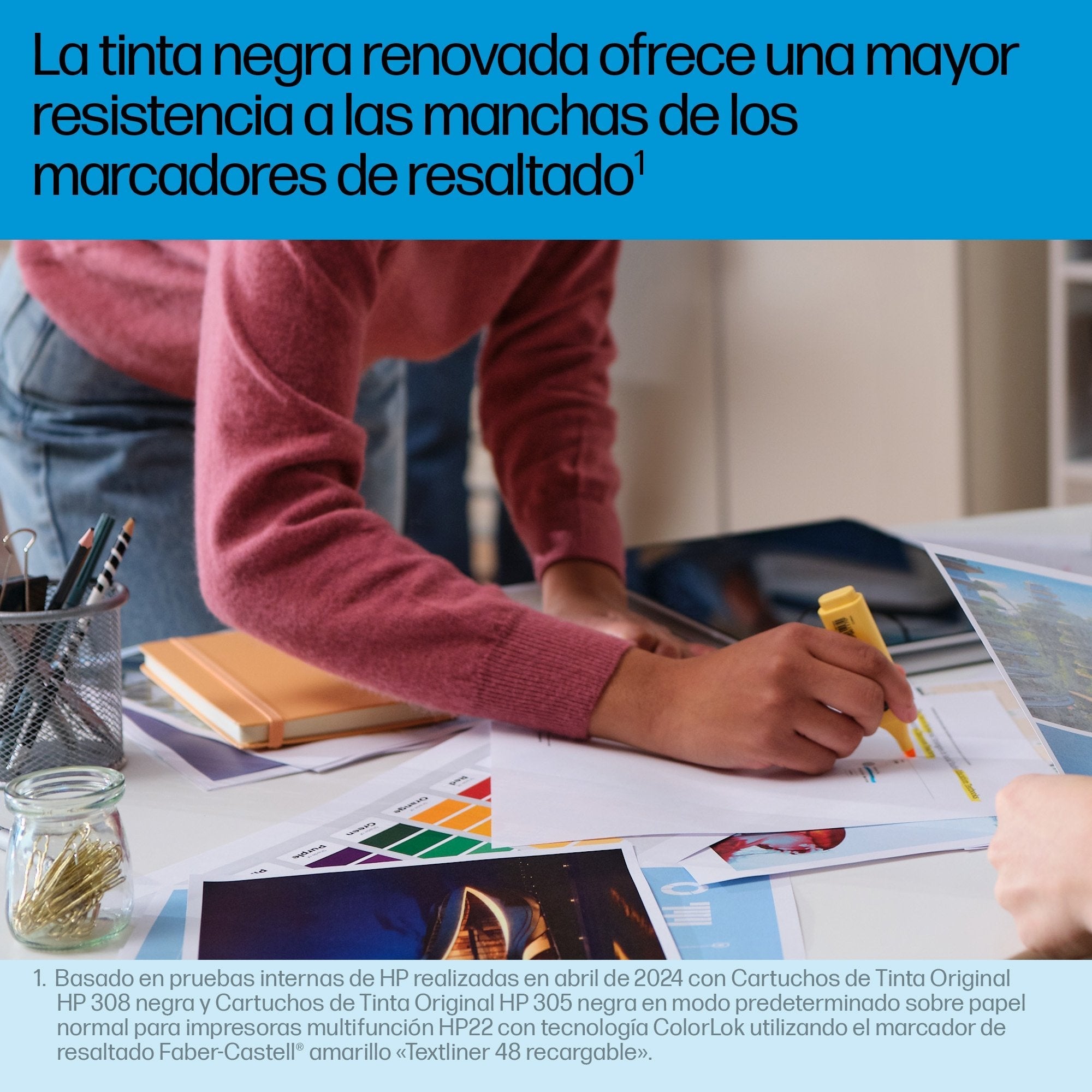 Tinta Hp Multipack Negro / Varios Colores 6l6s6ue 308  280 Copias Paquete De 2 Cartuchos De Tinta Hp 308 Negra/Tricolor