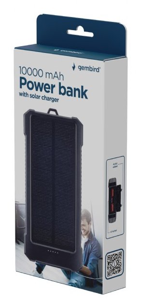 EAN 8716309135177 - Gembird PB10-SOLAR-1 batería externa Polímero de litio 10000 mAh Negro imagen 3