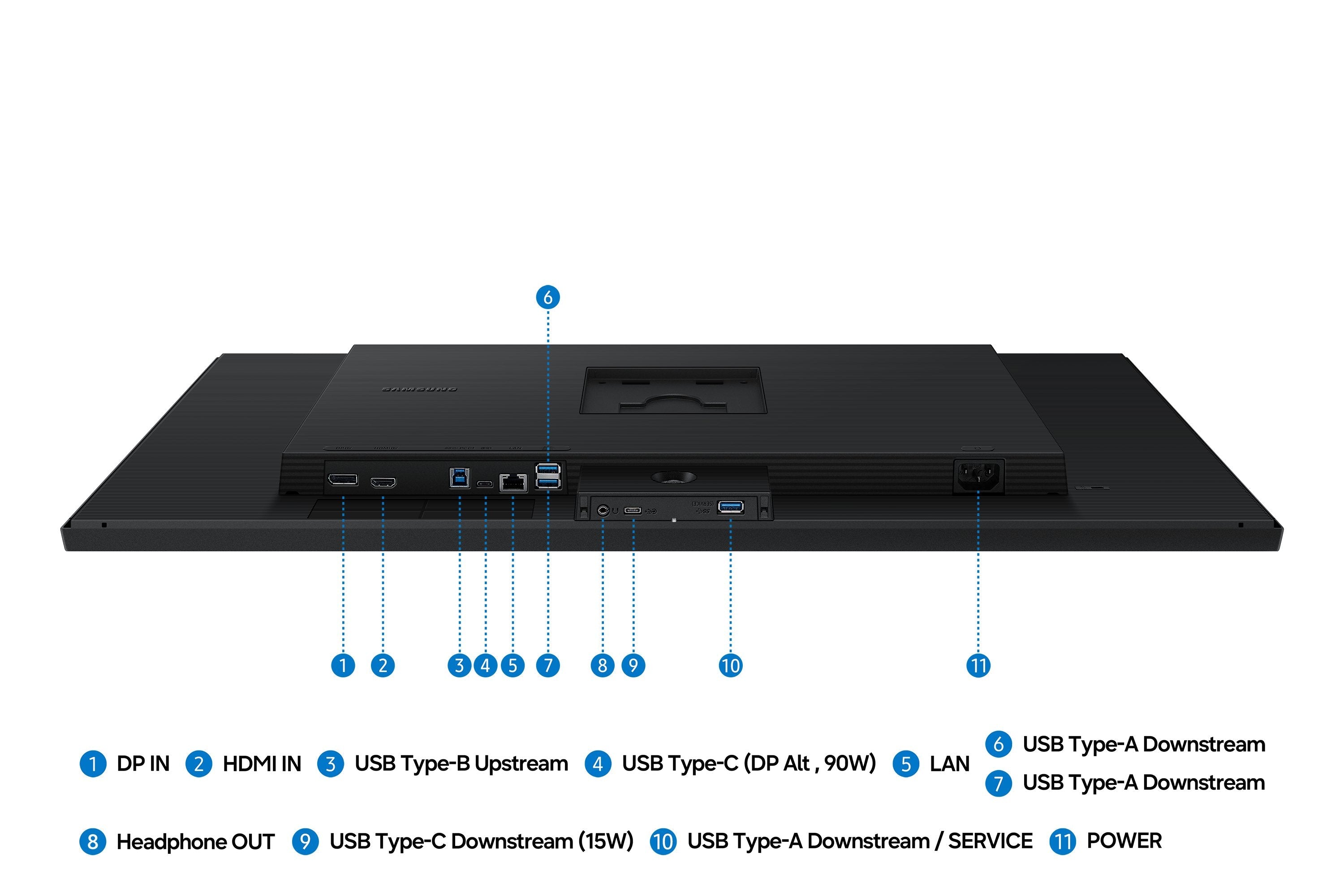 Samsung Viewfinity S32h804uau (80 Cm (32 Zoll), Negro, Ultrahd/4k, Va, Hdmi, Dp, Usb-Hub) Ls32h804uauxen