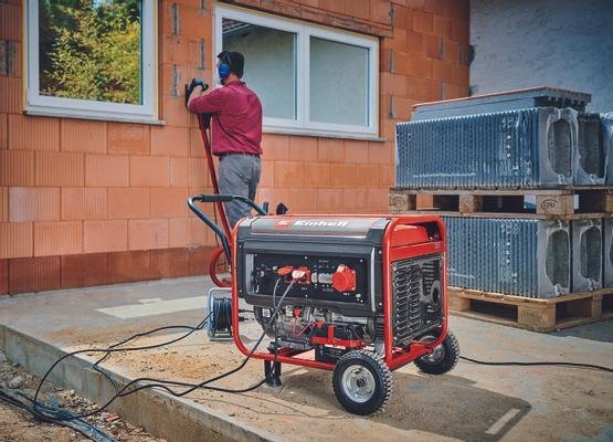 Generador De Gasolina Einhell Tc-Pg 65/E5, Generador (Rojo/Negro, 8,0 Kw)4152610
