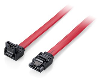 Cable Serial Ata Iii Equip Acodado 0.5m Con Clip De Seguridad   111902