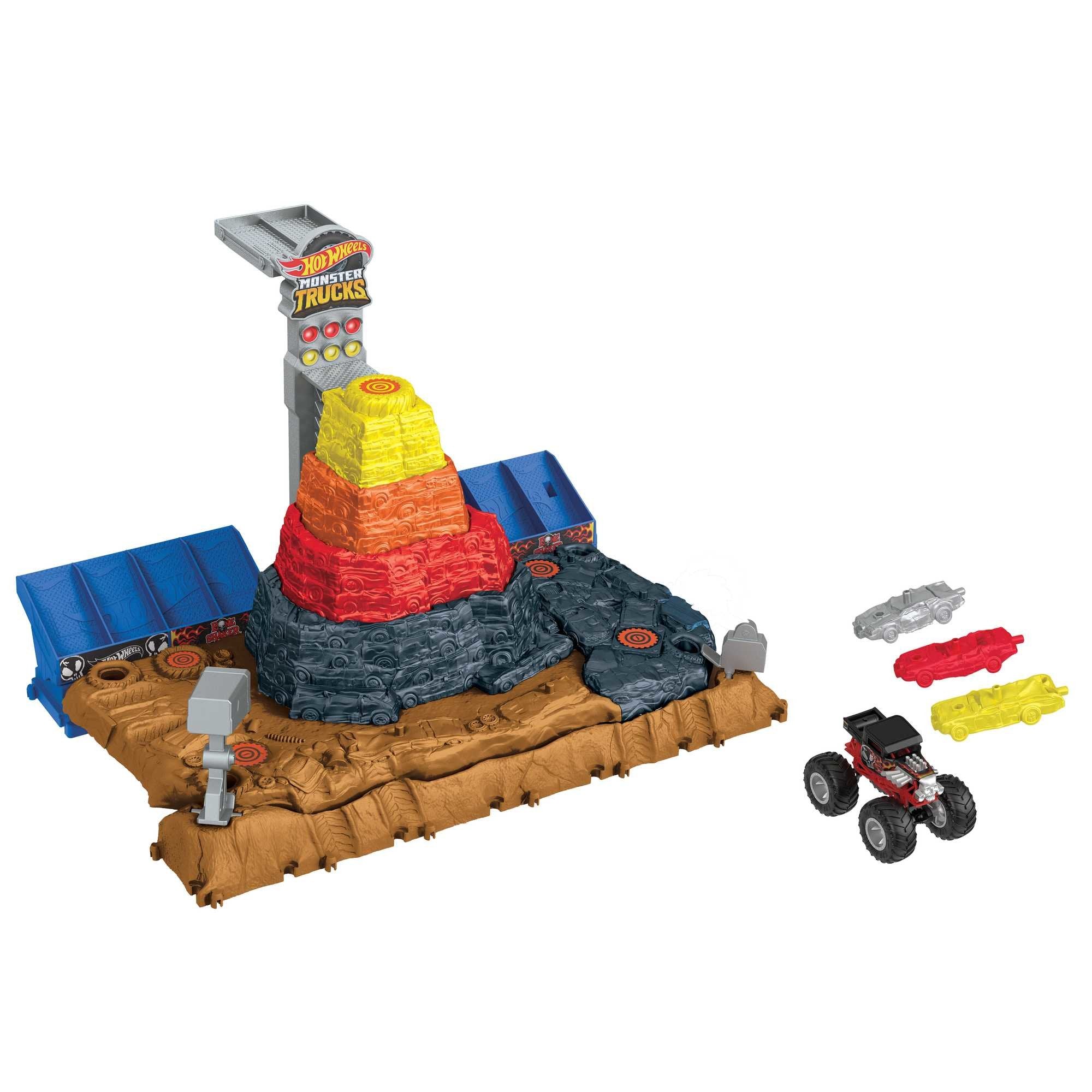 Hot Wheels Monster Trucks Arena World Evento Principal: Bone Shaker'S Ultimate Crush Yard Hnb96