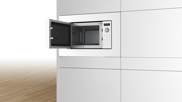 Microondas Bosch Bfl623mw3, Empotrable, 800w, 20l, Blanco