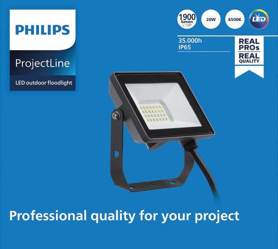 Proyector 20w 1900lm 6500k Ip65 911401864284 Philips