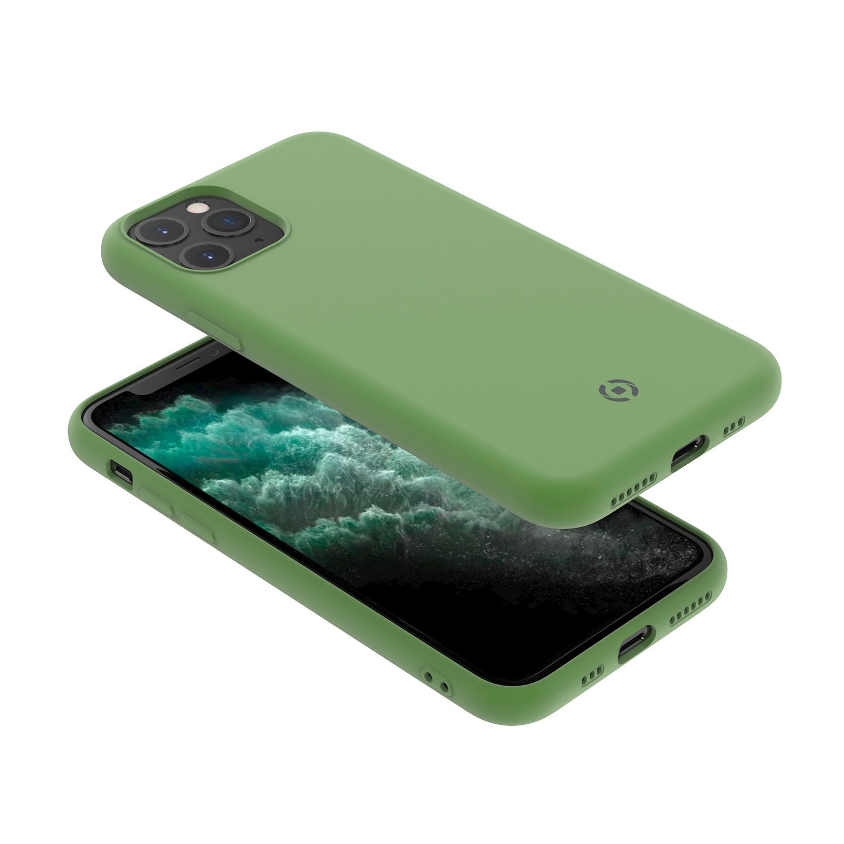Carcasa Trasera Celly Leaf Para Iphone 11 Pro, Verde