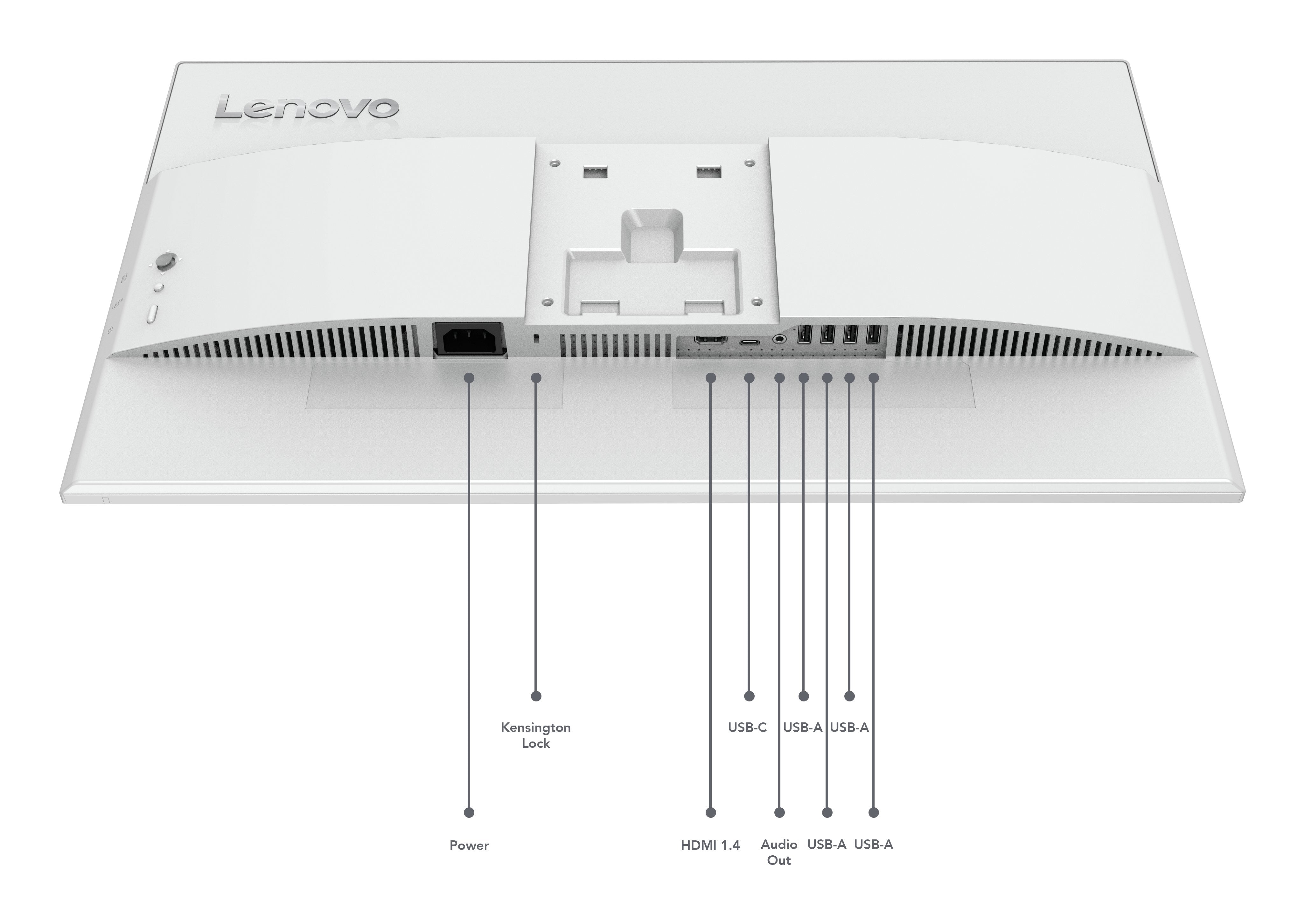 Lenovo L24d-4c Business Monitor - Cloud Gris - 23,8" Full-Hd, Ips, 144hz, 250 Nits, Hdmi, Usb-C, Dp