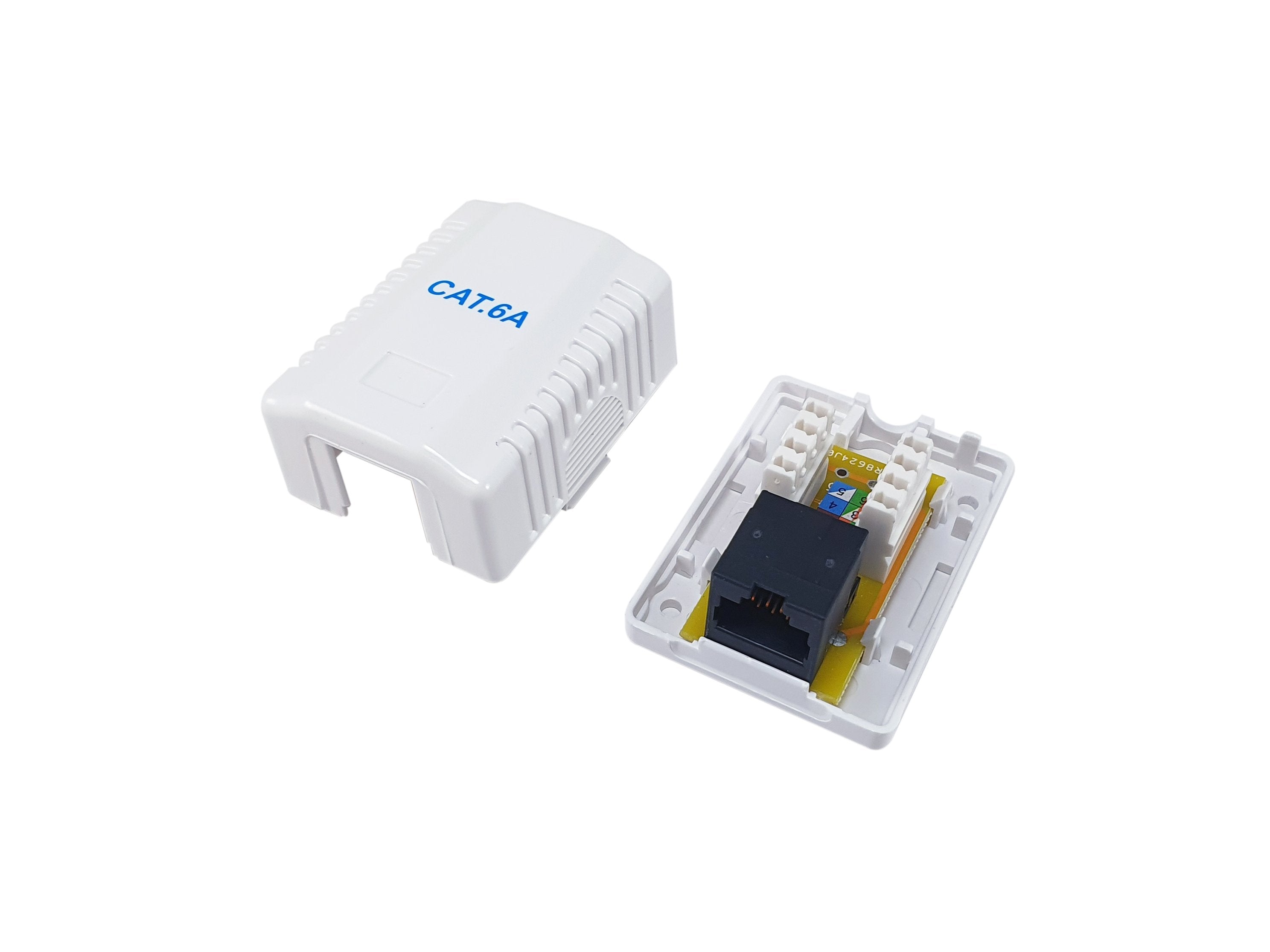 Caja  Equip De Superficie Cat6a 1 Puerto Rj45 Utp