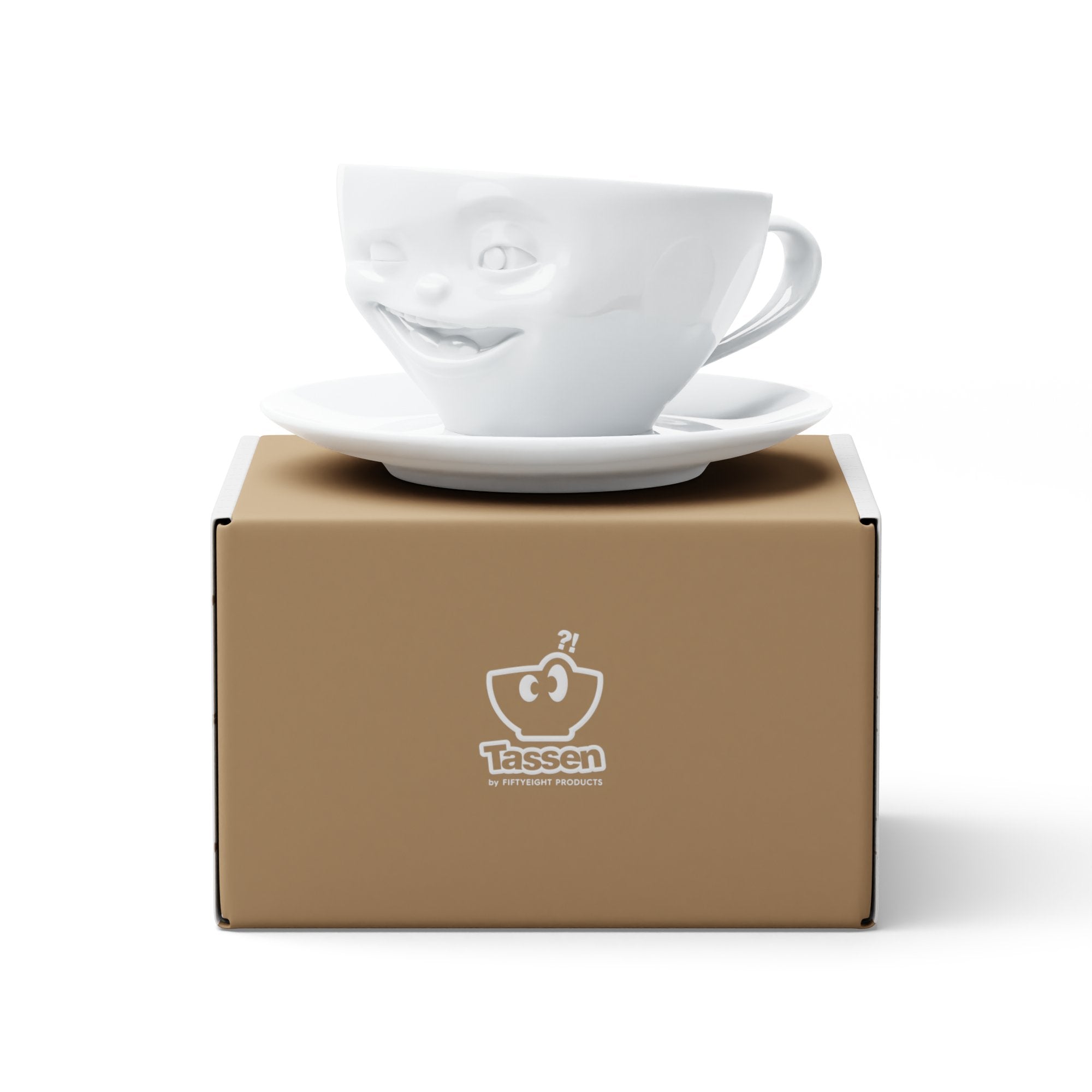 Fiftyeight Kaffeetasse 200ml - Zwinkernd Blanco