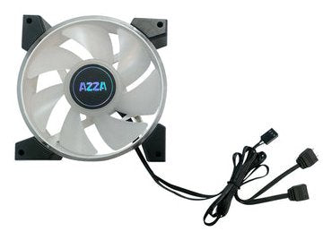 EAN 4719867045548 - Azza HURRICANE II Carcasa del ordenador Refrigerador de aire 12 cm Negro, Blanco imagen 3