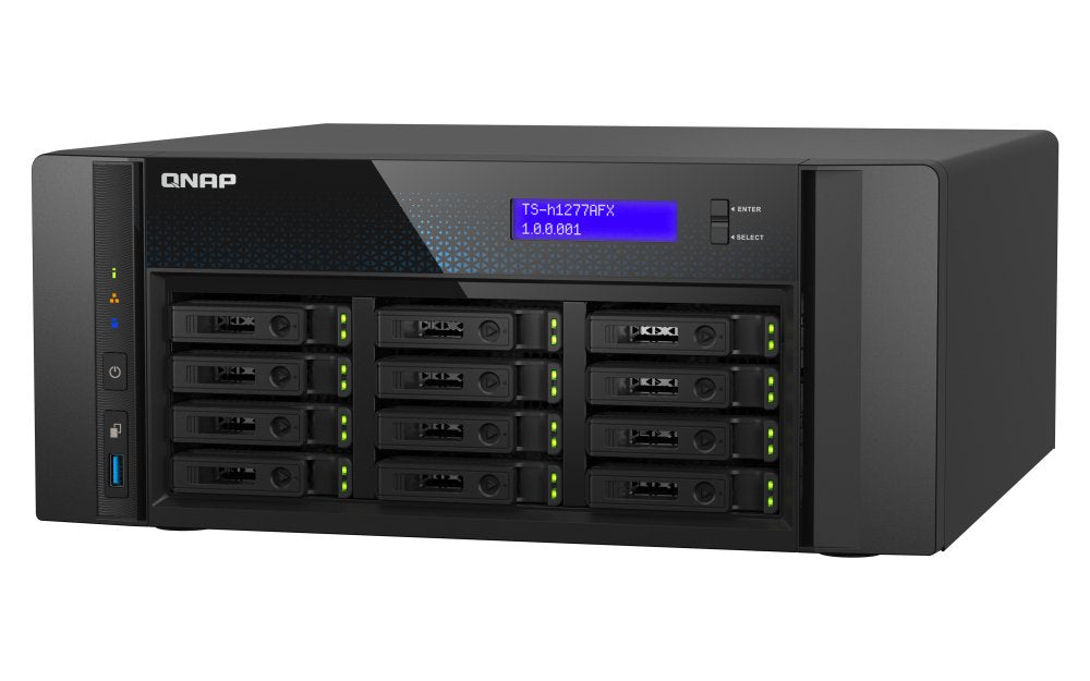 EAN 4711103086186 - QNAP TS-H1277AFX-R7-32G servidor de almacenamiento NAS Torre AMD Ryzen™ 7 32 GB DDR5 0 TB QuTS hero Negro imagen 5