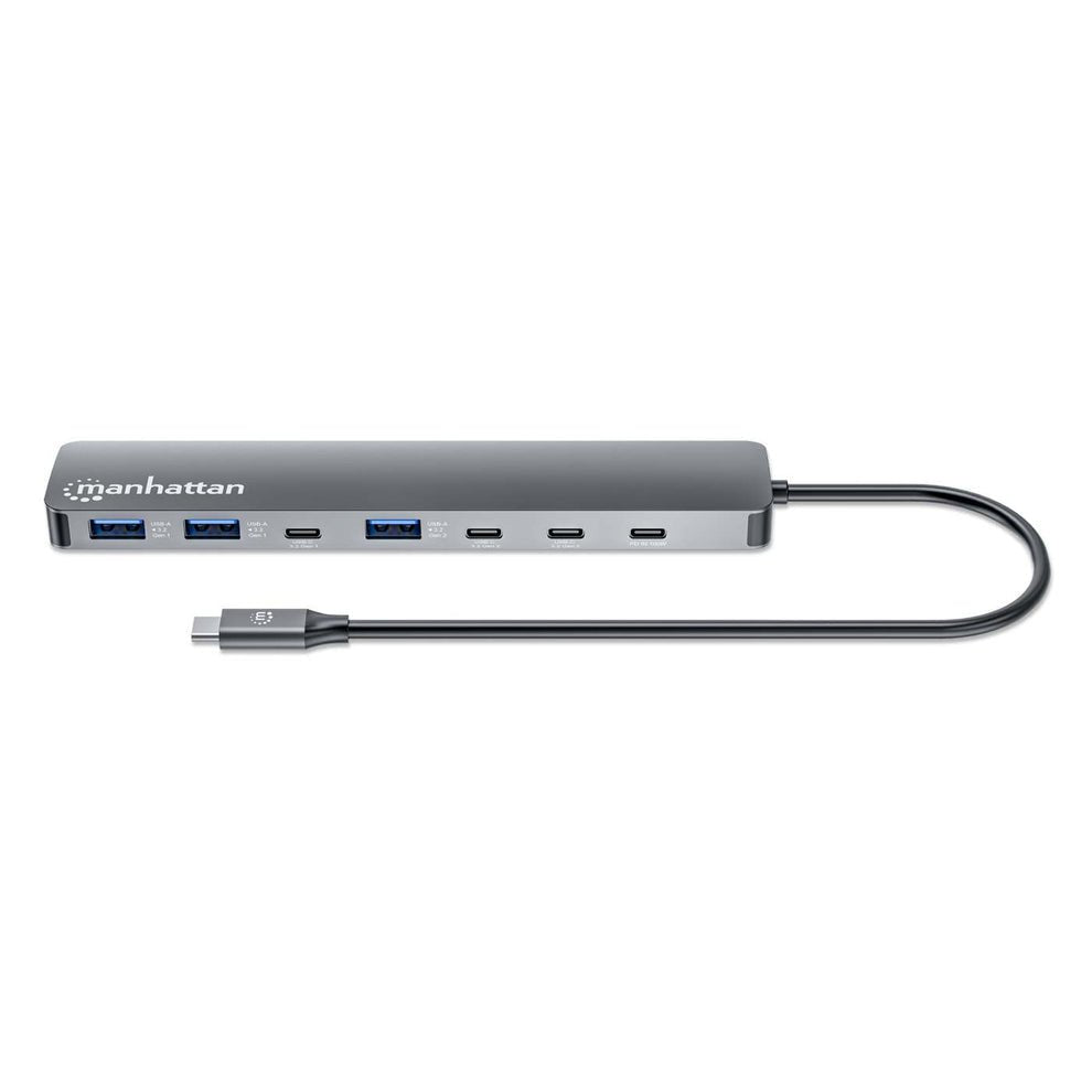 Manhattan 7-Port Usb-C Usb-A Hub 4+3 Con Power Delivery