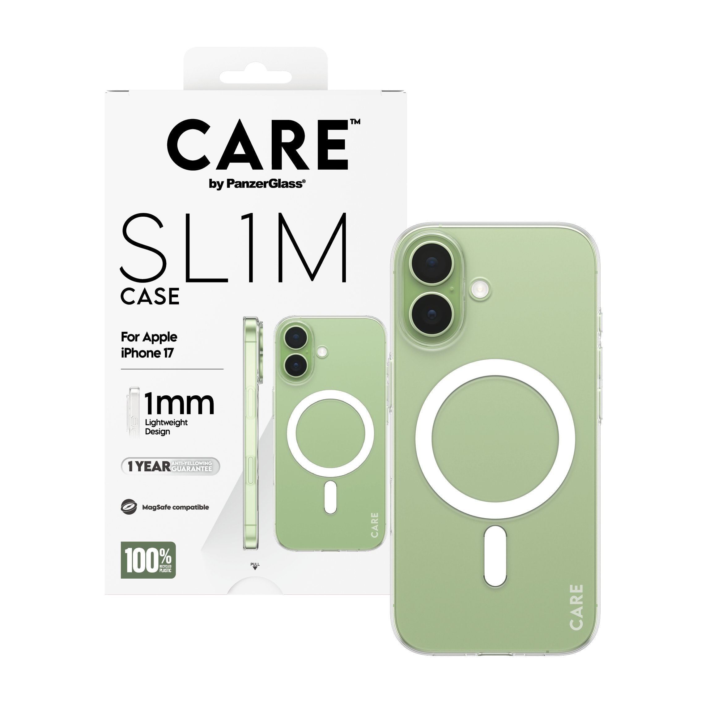 Panzerglass Care Sl1m Case Transparent W. Magsafe Ip 17