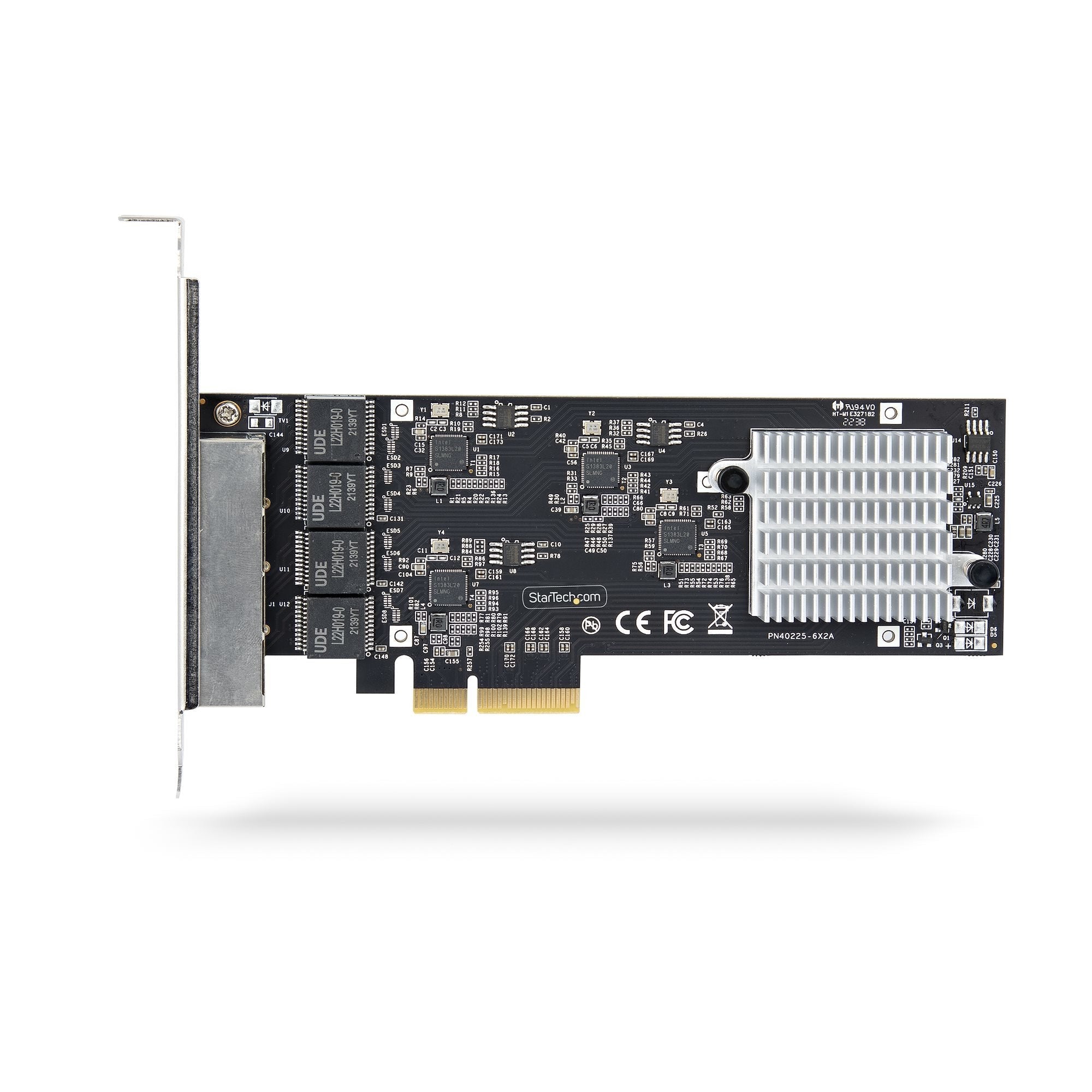 Startech.Com Tarjeta Pci Express De Red Ethernet 4 Puertos Nbase-T 2,5g - Nic I225-V - Tarjeta De Red De 4 Puertos Para Ordenador De Sobremesa - Tarjeta Pcie De Red Lan