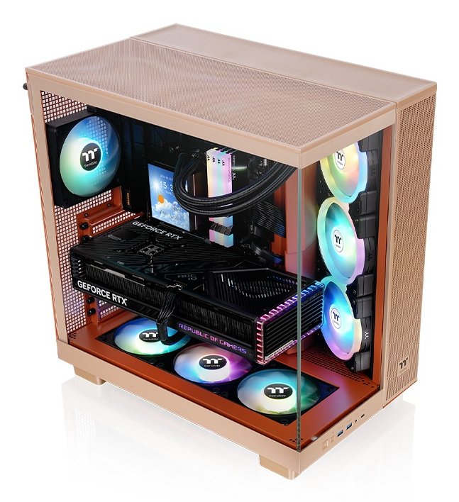 Thermaltake View 380 Xl Tg Argb, Caja Gris, Vidrio Templado X 2 Ca-11e-00mgwn-00