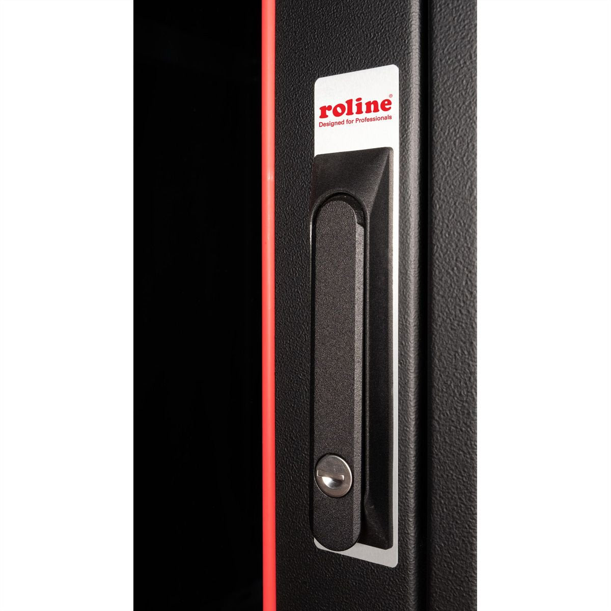 Roline 19-Zoll Netzwerkschrank Pro 36 He, 600x800 Bxt Glastr Schwarz