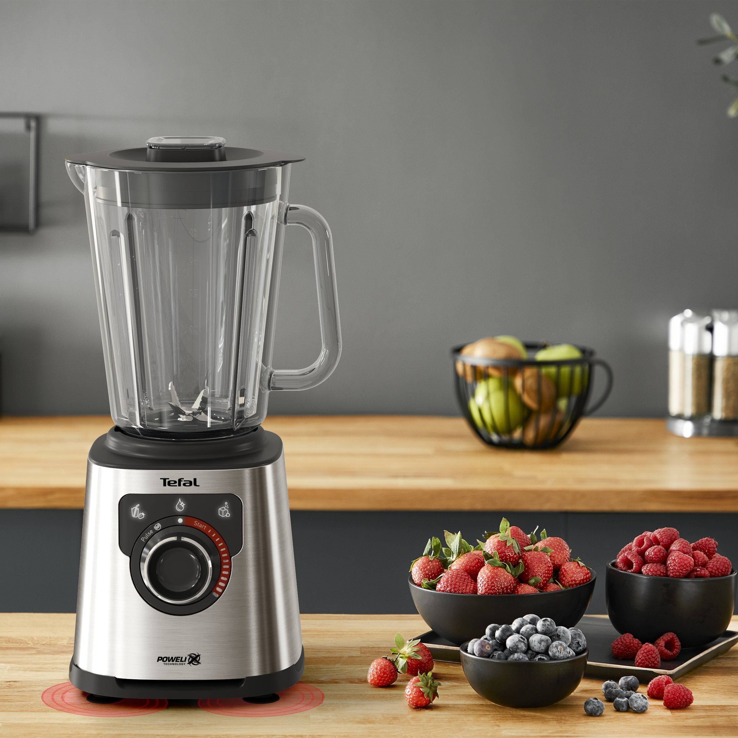 Tefal Perfectmix+ Bl871d 1,5 L Batidora De Vaso 1200 W Acero Inoxidable, Gris