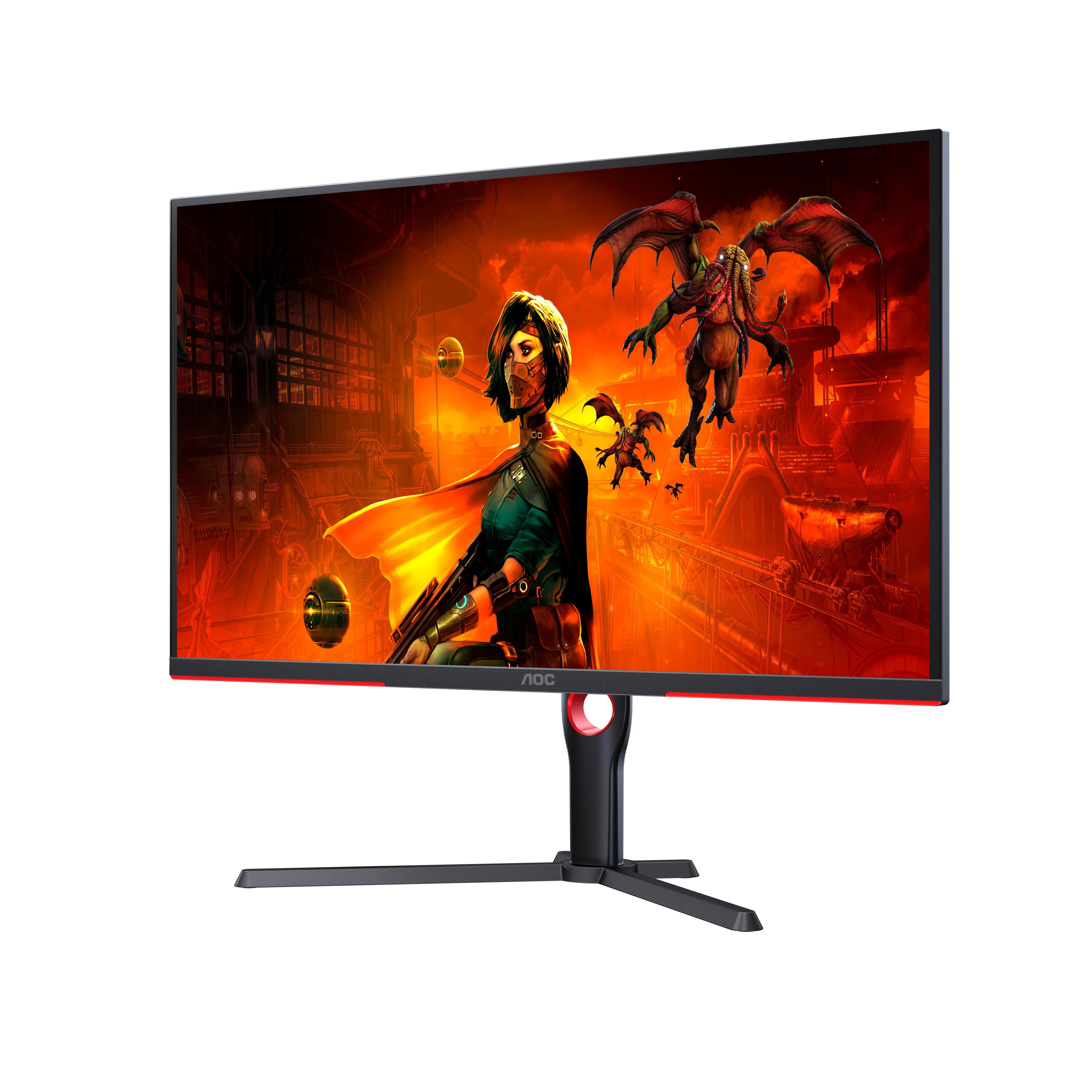 Monitor De Gaming Aoc G3 U32g3x Led Display 80 Cm [31.5] 3840 X 2160 Pixeles 4k Ultra Hd Negro, Rojo