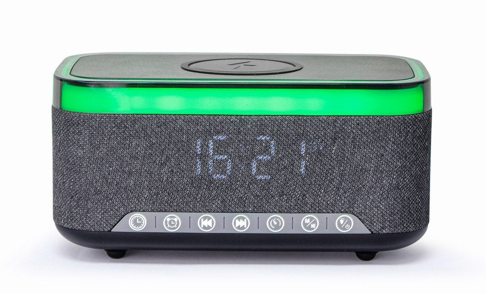 EAN 8716309131407 - Gembird DAC-SPKBT-QC15-BK despertador Reloj despertador digital Negro, Gris imagen 3
