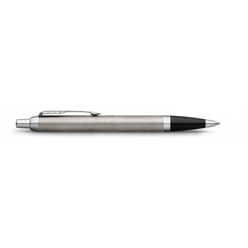 Bolígrafo Parker Im Metal Cepillado Cc M Negro Caja De Regalo