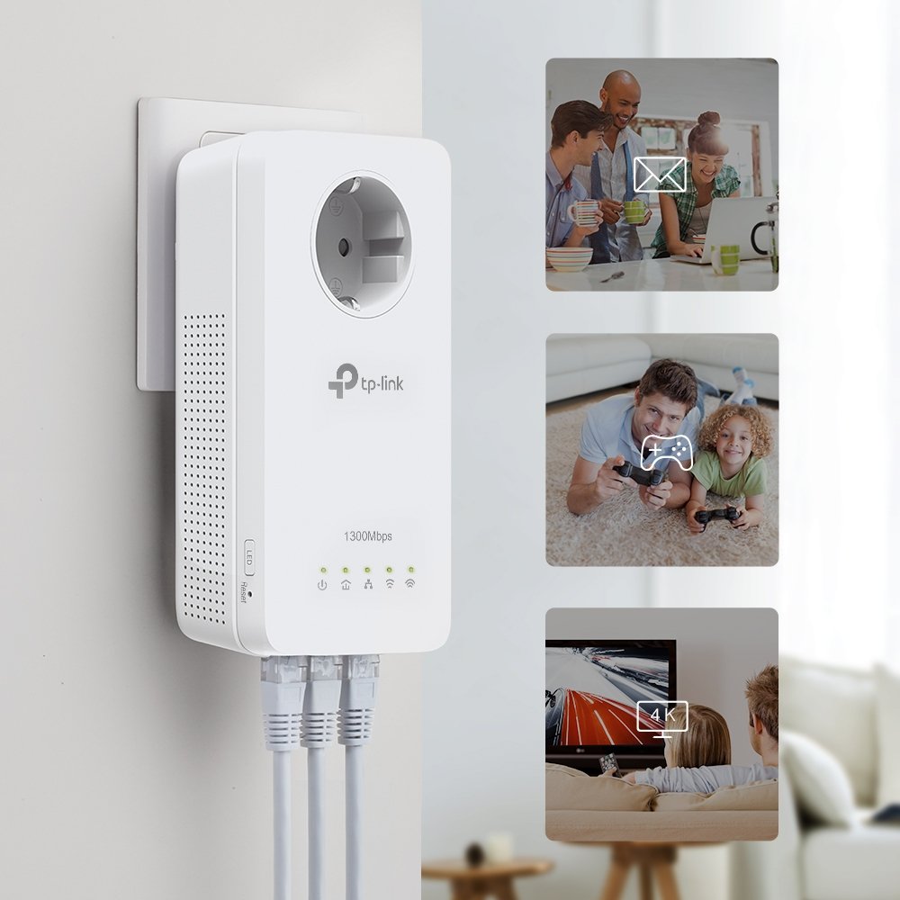 Kit Powerline Tp-Link Tl-Wpa1300p