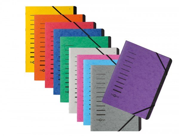 Pagna Carpeta Organizadora Din A4 7-Vías Verde