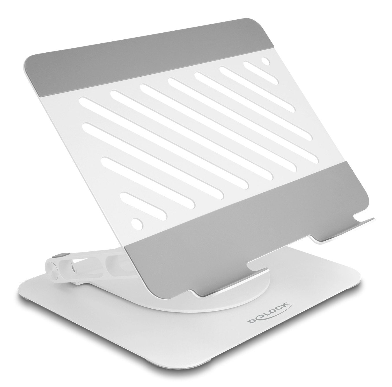 Delock 18455 Soporte Para Tablet Y Portátil De Aluminio Ajustable - 360° Giratorio