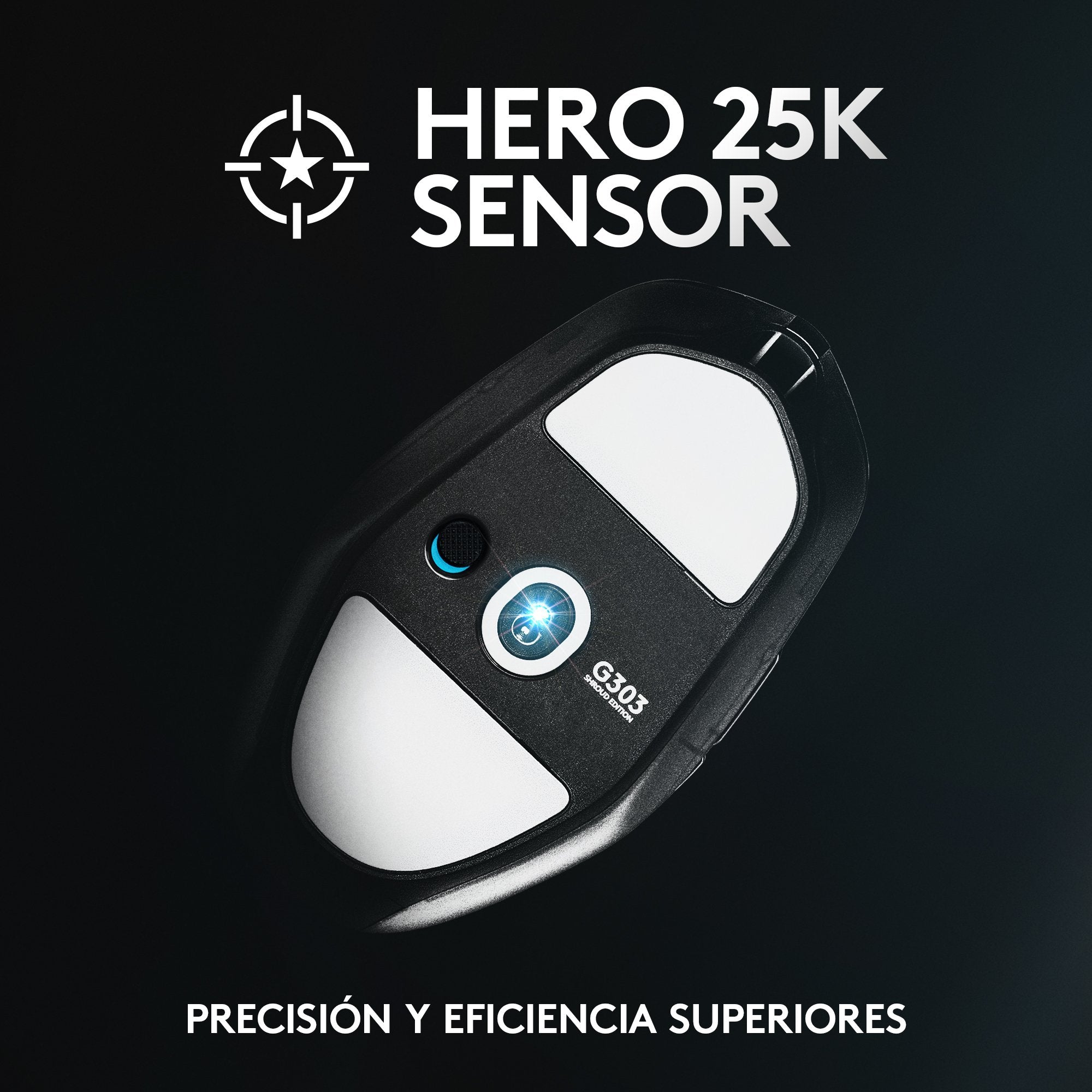 Logitech G G303 Shroud Edition Ratón Juego Mano Derecha Rf Wireless + Bluetooth Óptico 25600 Dpi