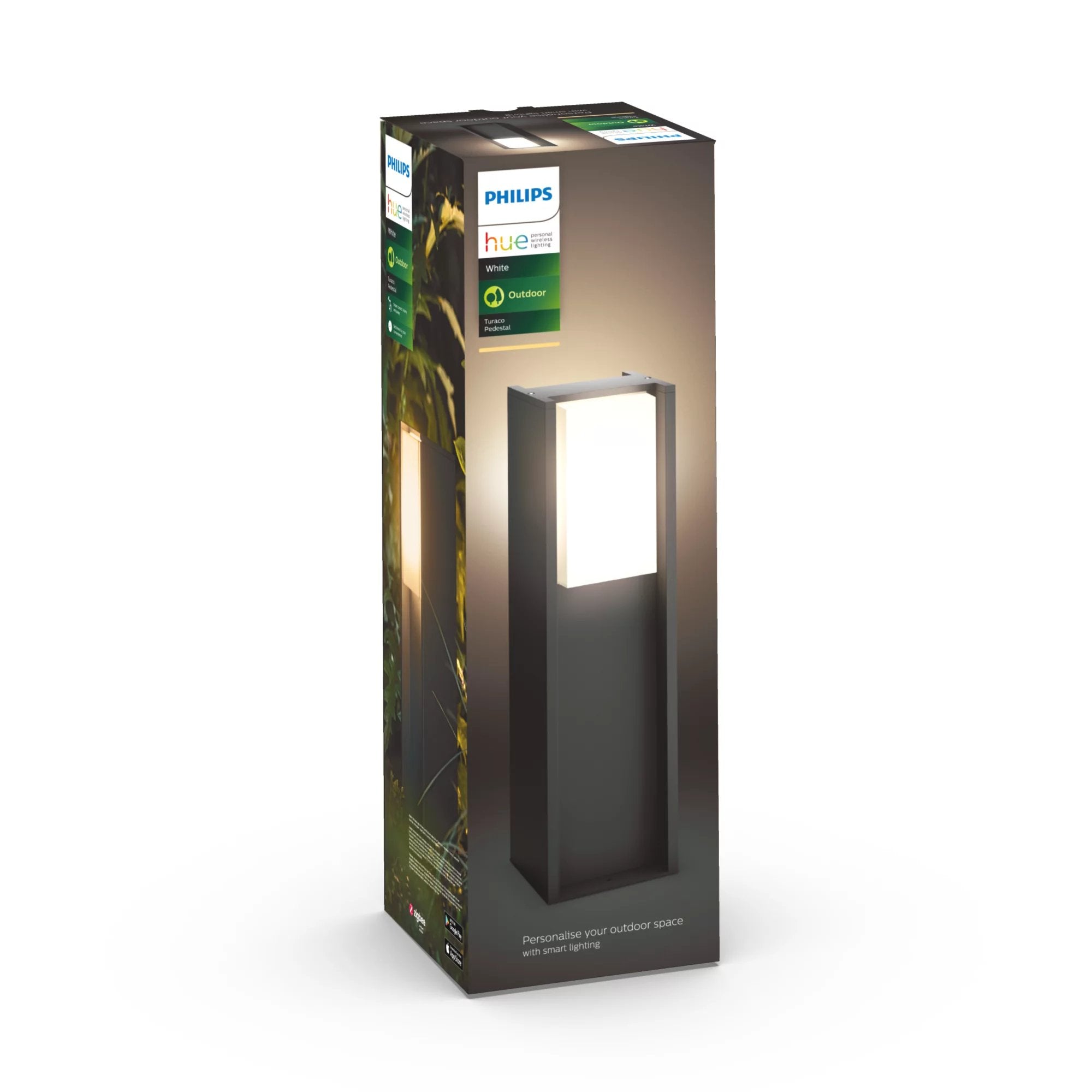 Philips Hue Turaco Sockelleuchte Anthrazit Blanco 800lm