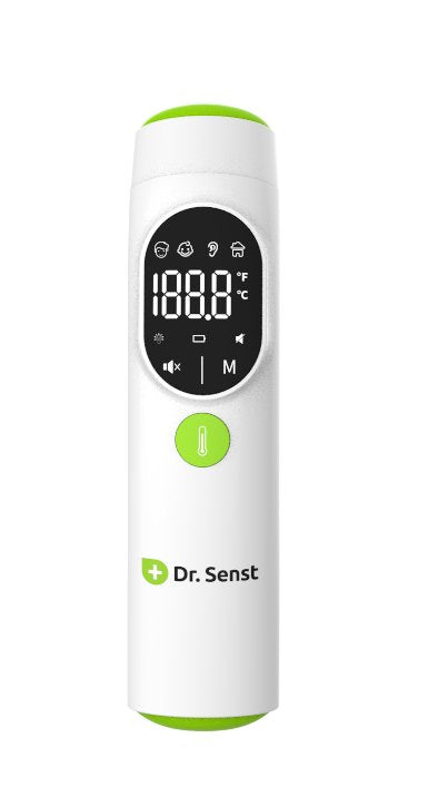 EAN 4250175862354 - Dr. Senst DET-20F Termómetro con sensor remoto Verde, Blanco Oído, Frente Botones imagen 1