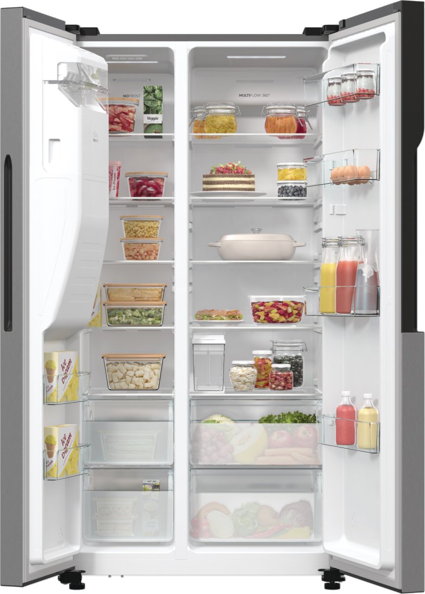 EAN 3838782837012 - Gorenje NRR9185ESXL nevera puerta lado a lado Independiente 566 L Gris imagen 4