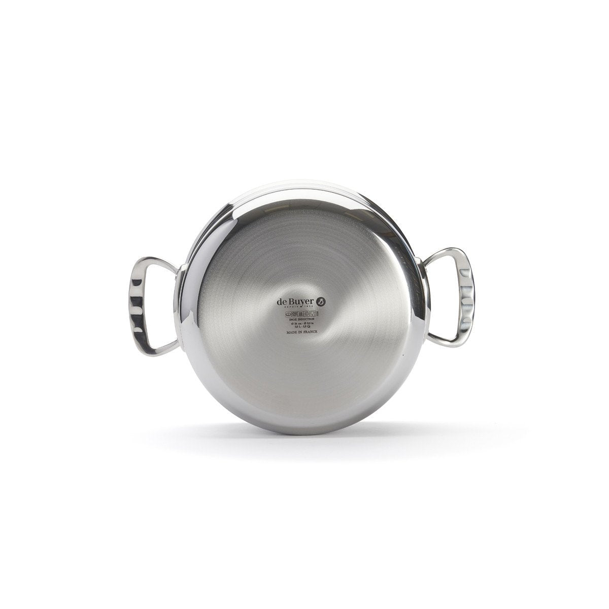 De Buyer Affinity Saucepot Stainless Steel With Lid 24 Cm