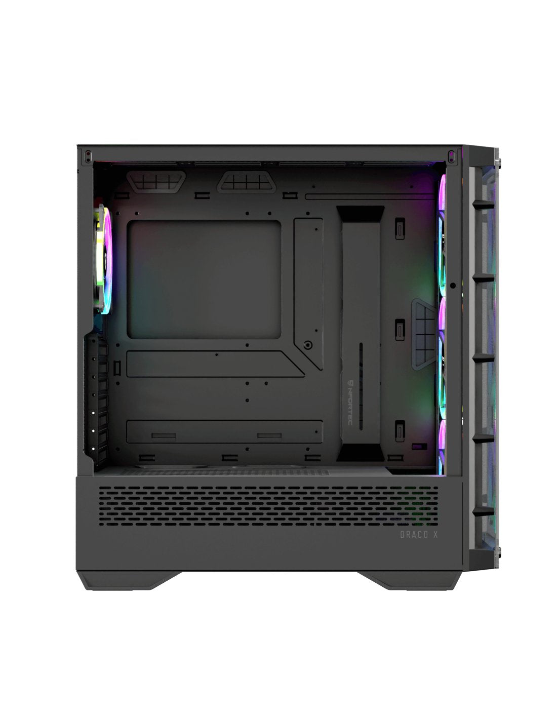 Nfortec Draco X Black Tempered Glass Usb 3.2 Black