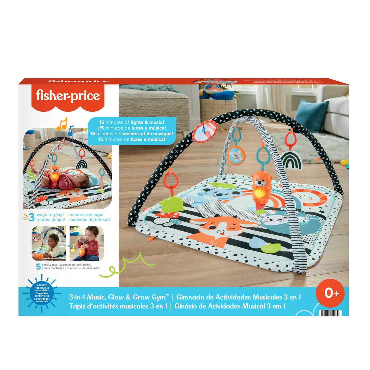 EAN 0194735000319 - Fisher-Price HBP41 gimnasio para bebé y tapete de juego Tela, Plástico Multicolor Gimnasio para bebés imagen 9