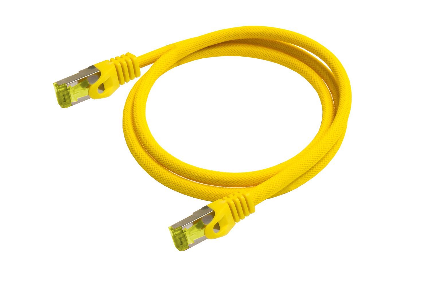 Python Cable De Red M. Cat.7 Rohcable Nylongefl. Gelb 1m