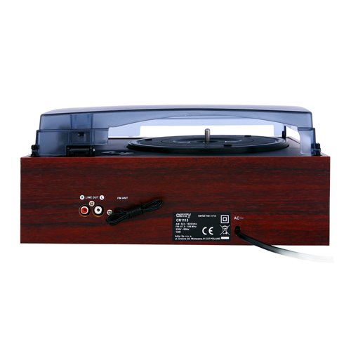 EAN 5908256831896 - Camry Premium CR1113 Tocadiscos de tracción por correa Negro, Cromo, Madera Semiautomático imagen 9
