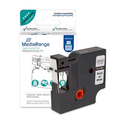 EAN 4260459618898 - MediaRange MRDY45013 etiqueta de impresora Negro Etiqueta para impresora autoadhesiva imagen 1