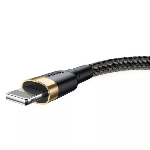 Cable De Carga / Datos Baseus Cafule Usb Lightning 2,4a 3m, Oro-Negro