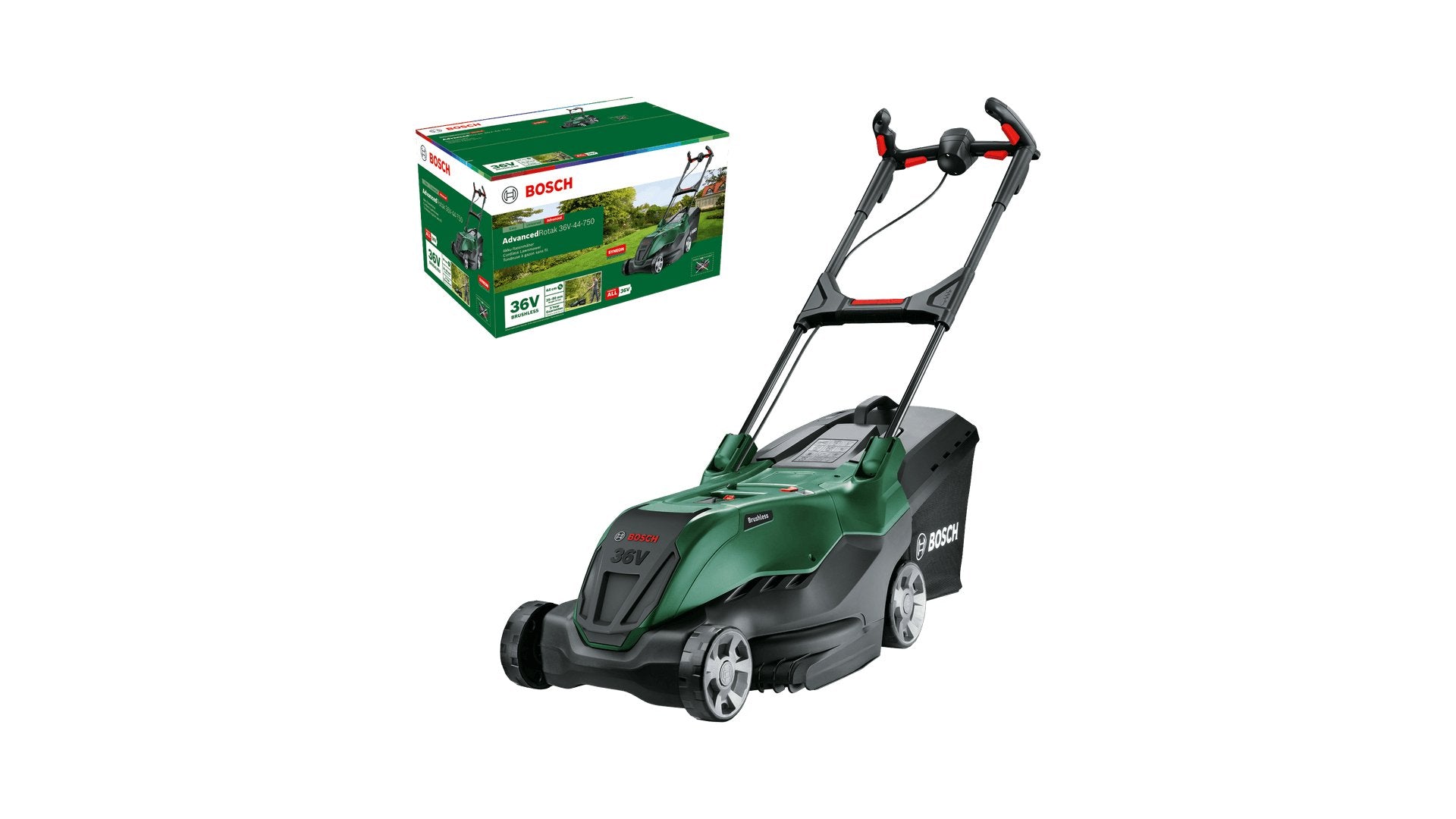 EAN 4059952658063 - Bosch AdvancedRotak Cortacésped de empuje a gasolina Batería Verde imagen 9