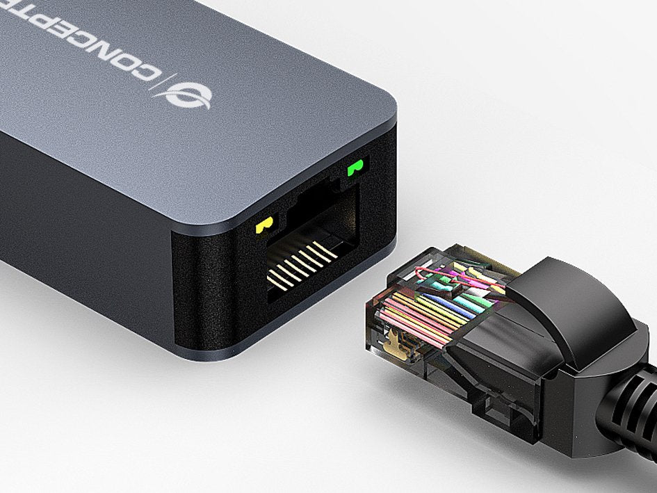 Conceptronic Adaptador Usb3.0-> Rj45 10 100 1000 2500 0.15m