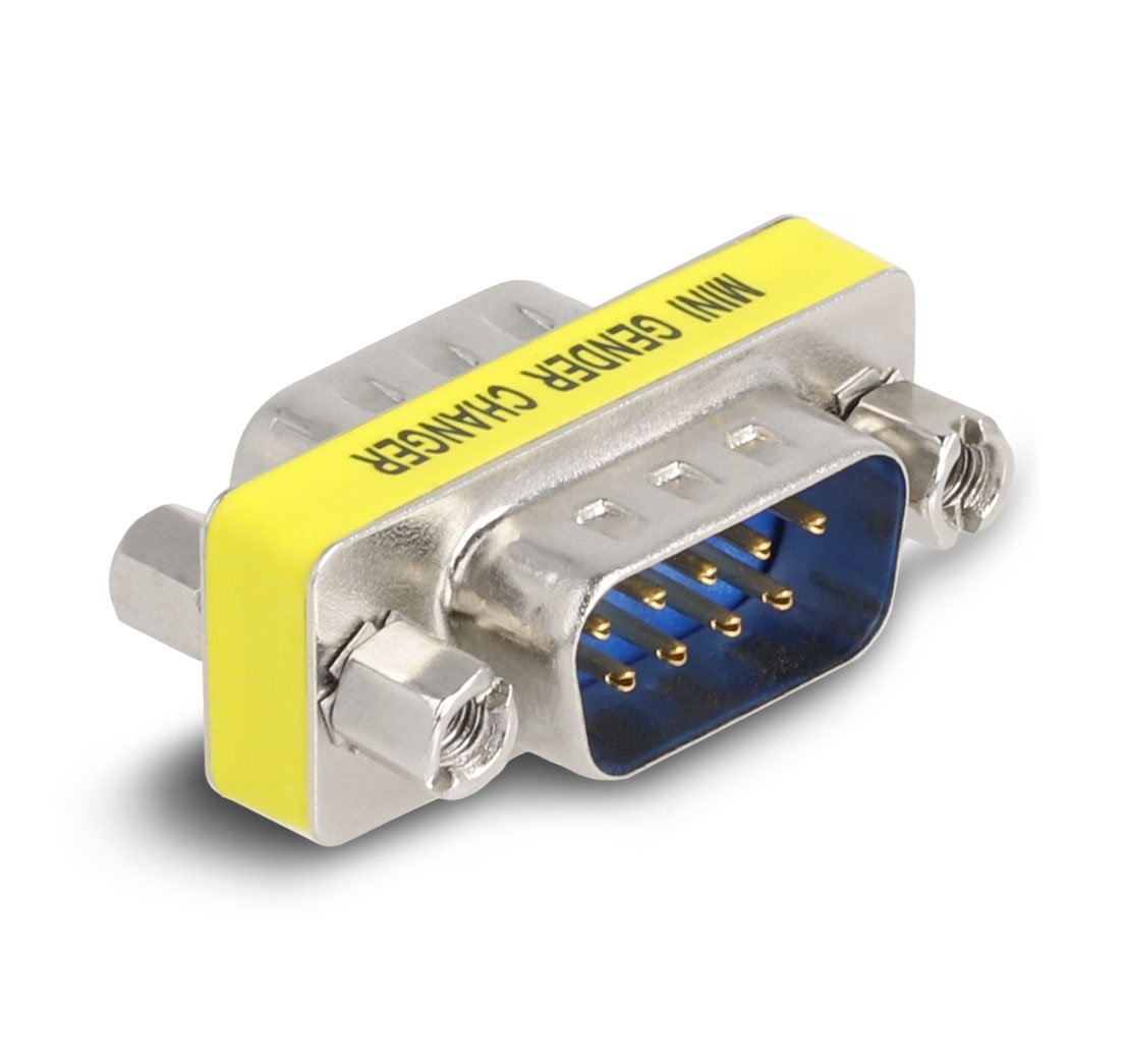 Delock 66464 Adaptador Macho A Macho D-Sub De 9 Pines (Tuercas) 2 Piezas
