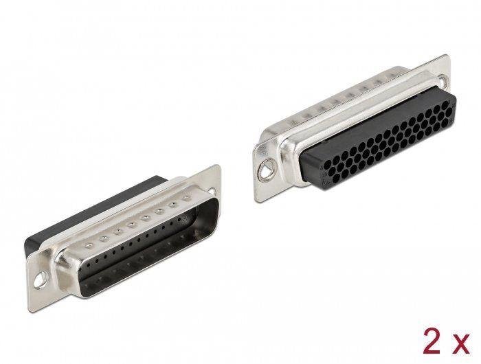 D-Sub Hd 44 Pin Crimp Stecker, Metall, 2 Stück