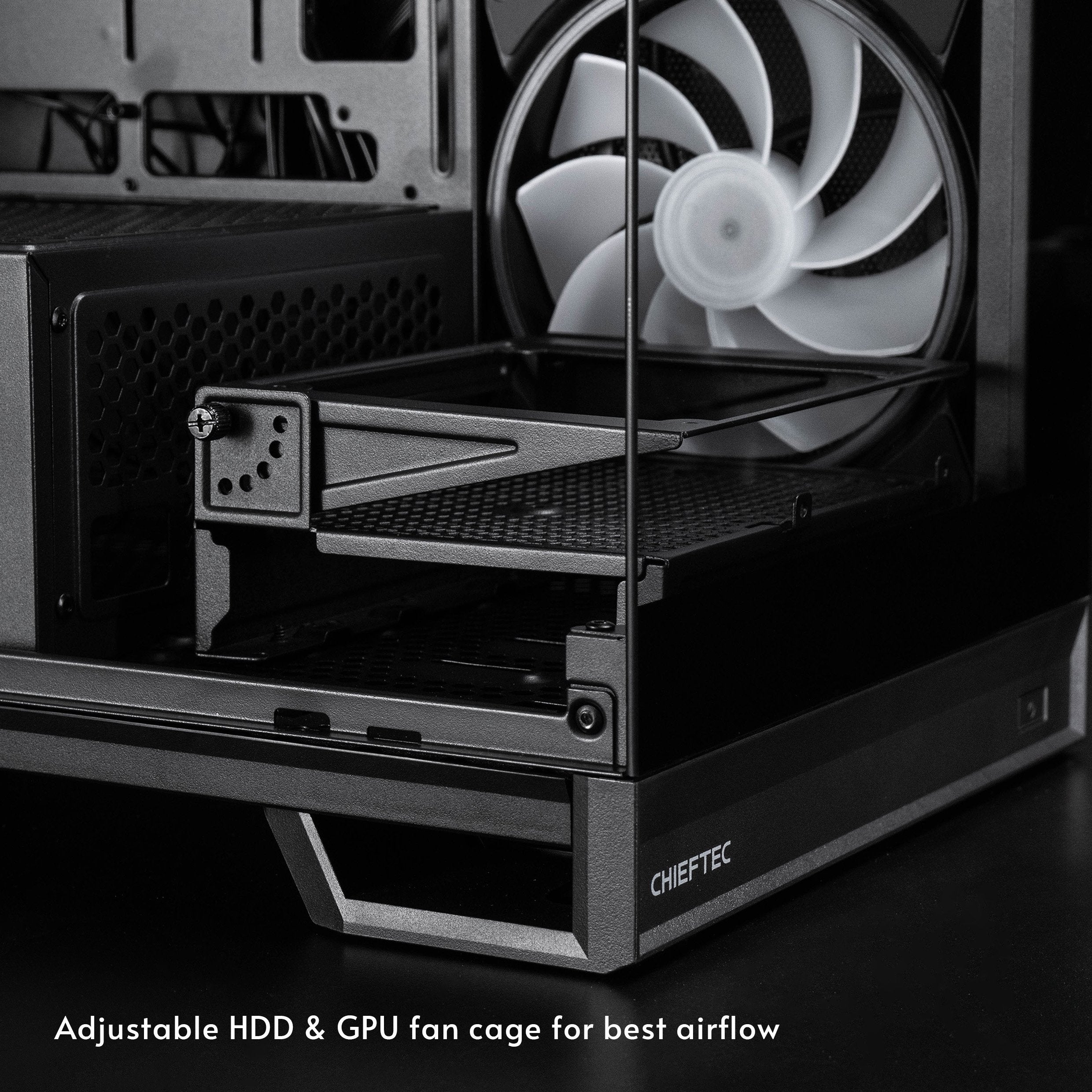 Chieftec Vista Max (Negro, Tempered Glass X 2) Gx-30b-Op