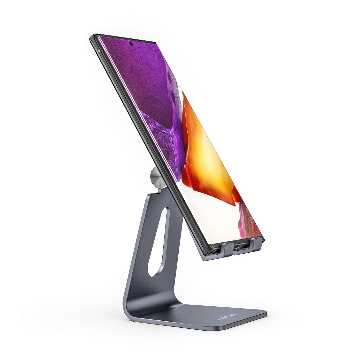 Aisens Soporte De Sobremesa Tamaño M Ajustable (1 Pivote) Para Movil / Tablet - Gris