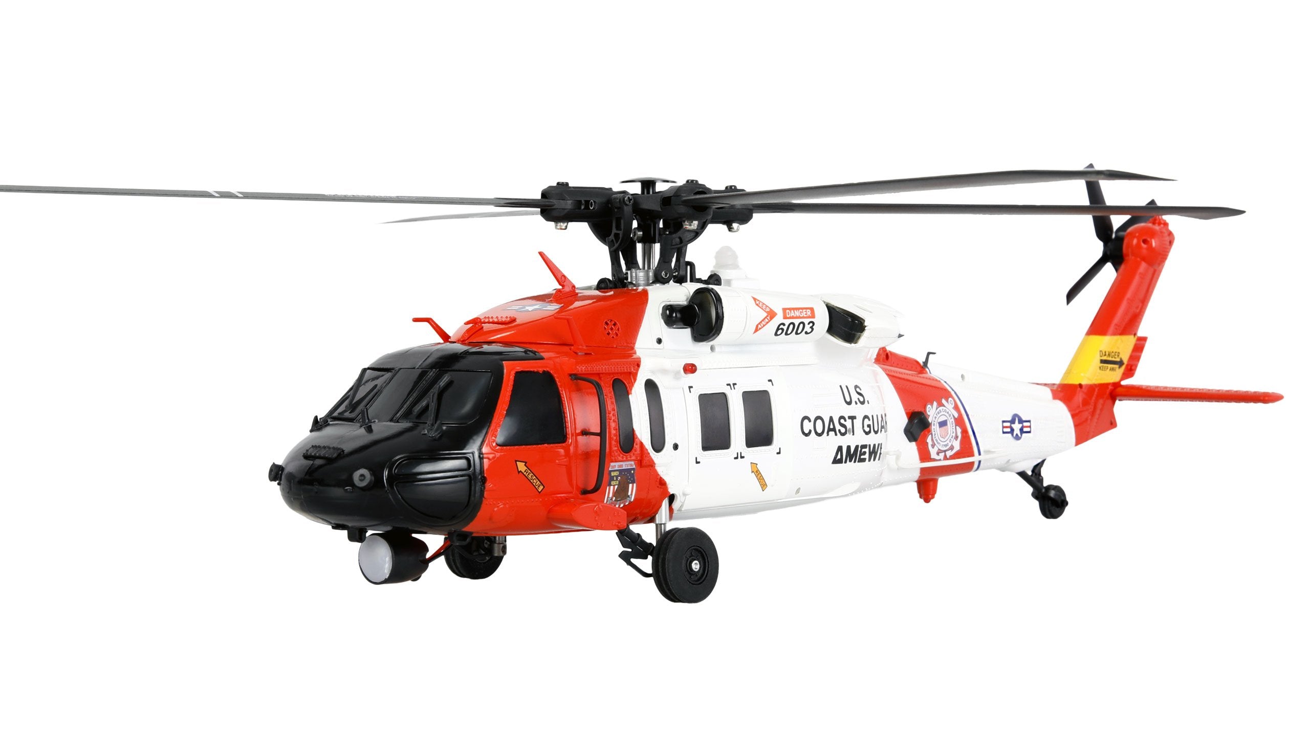 Amewi Uh60 Negro Hawk Coamguard Helikopter 6g 3d Rtf