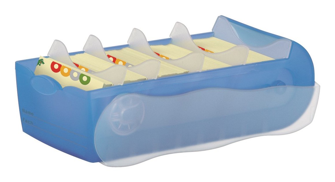 Han Croco Karteikasten A7 900 Karteikarten Azul